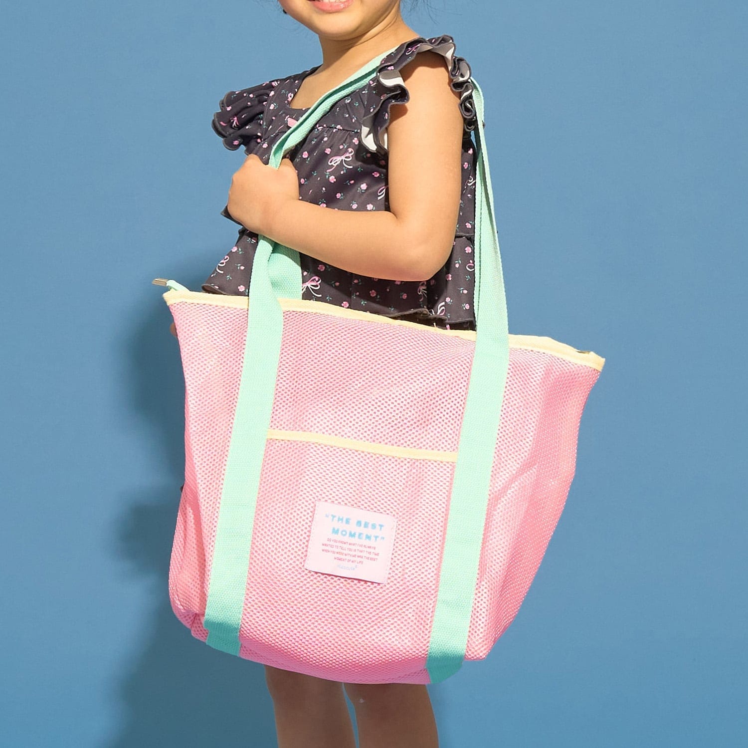 メッシュカラフルトートバック