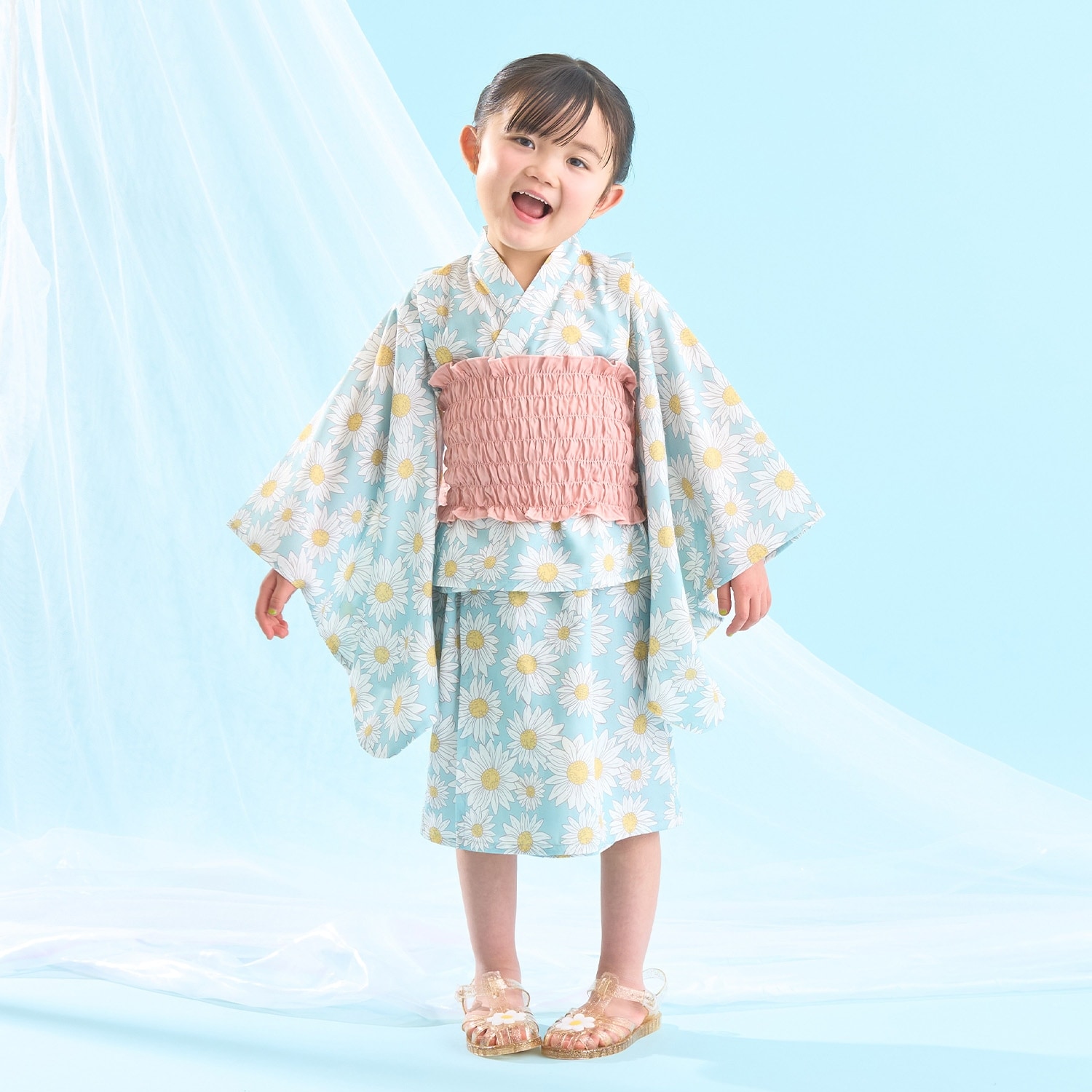 【予約/4月下旬~5月上旬入荷予定】【簡単着付け♪】【接触冷感】4wayセパレート浴衣つくり帯(kawaii)