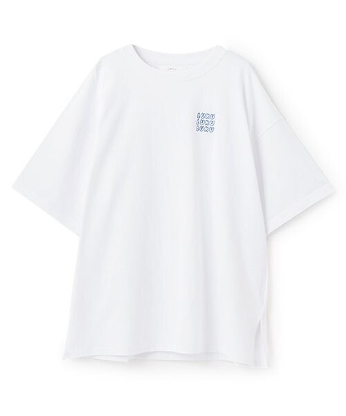 ロゴ刺しゅうBIGTシャツ