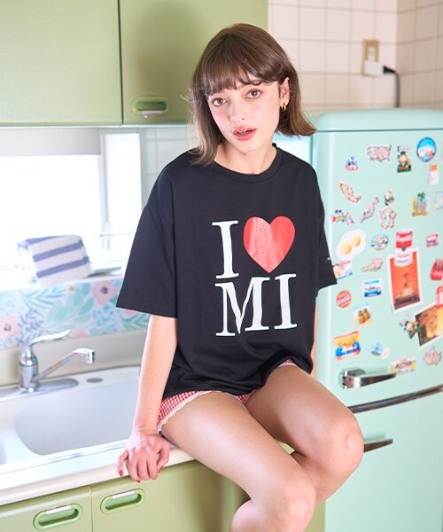 ロゴ半袖Tシャツ【韓国ファッション】