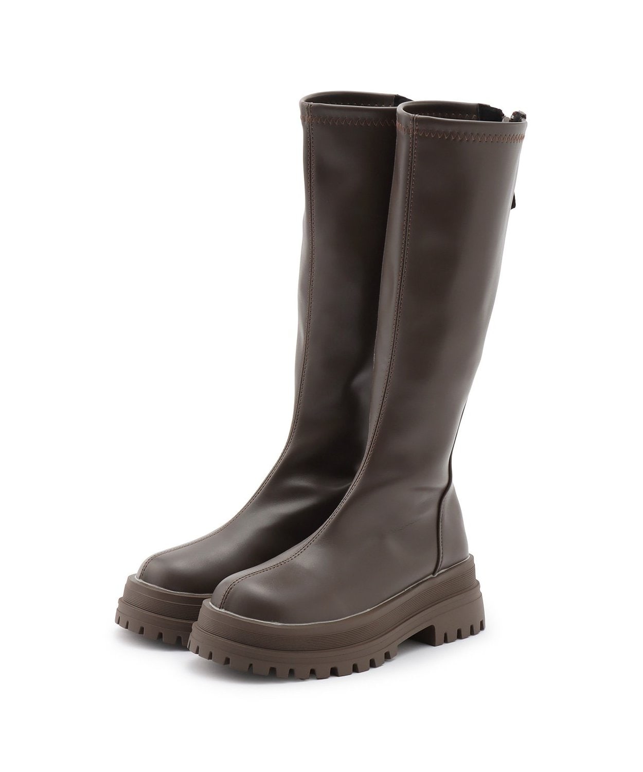 厚底ロングブーツ