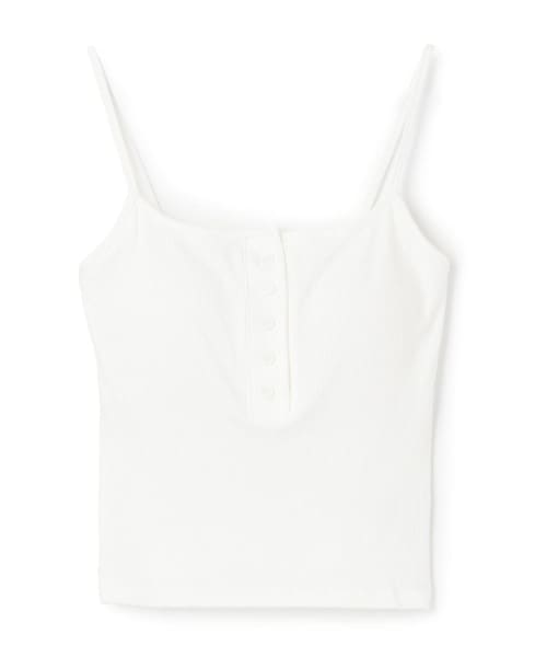 ボタンリブキャミソール
