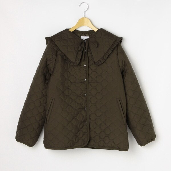 LEONARD アイボリー キルティングジャケットと長袖Tシャツのセット リンク】big衿キルトジャケット(F コゲ茶): 大人 - ナルミヤ