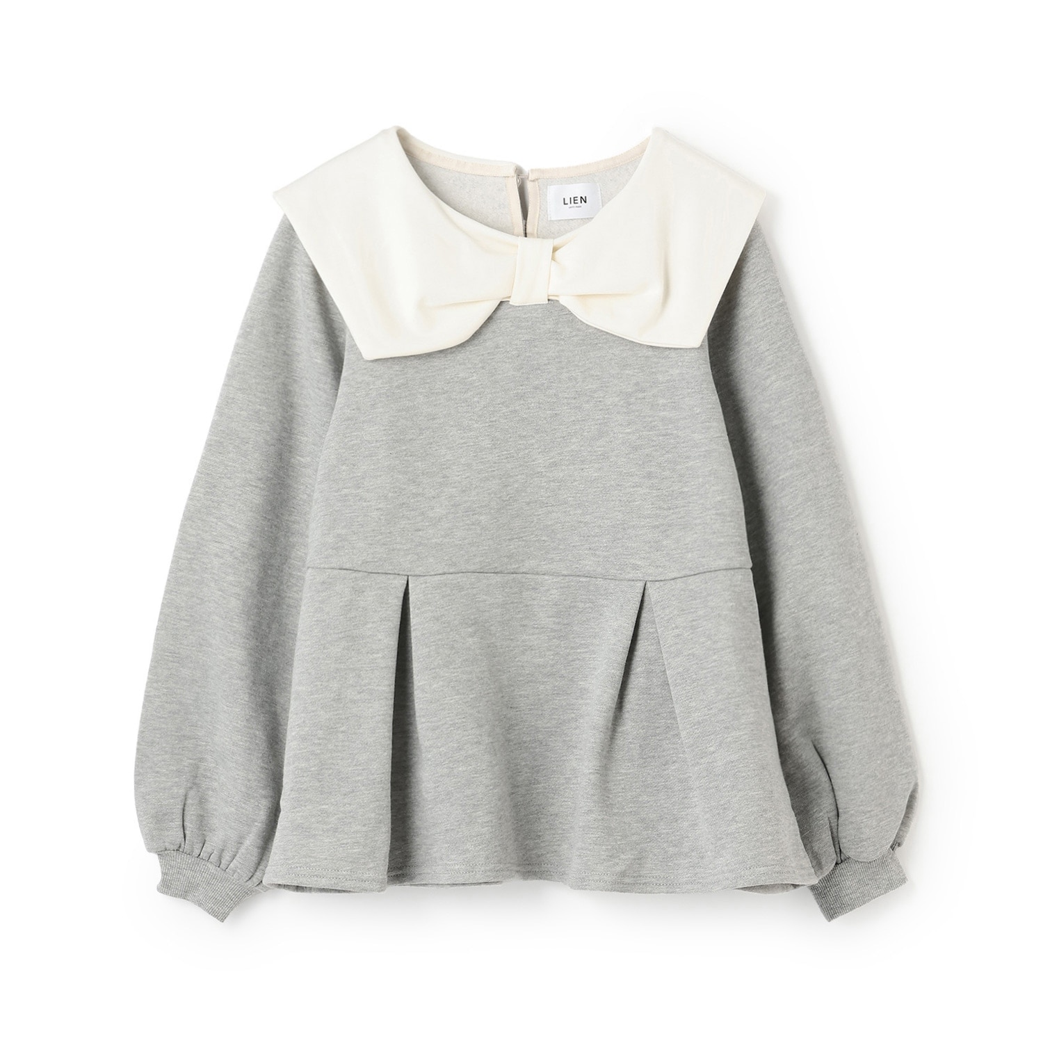 【裏起毛/リンク】リボン衿トレーナー