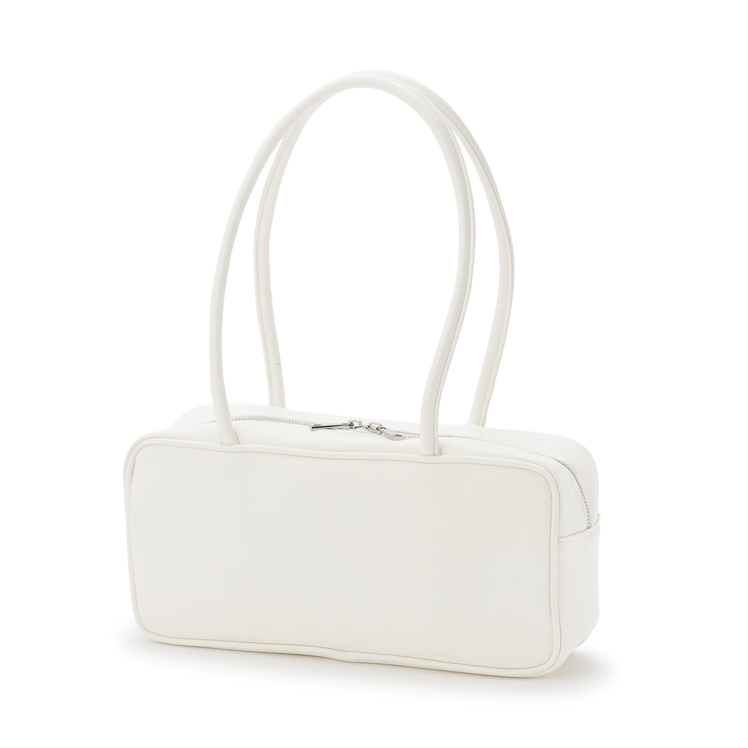 レザー調ボストンバッグ