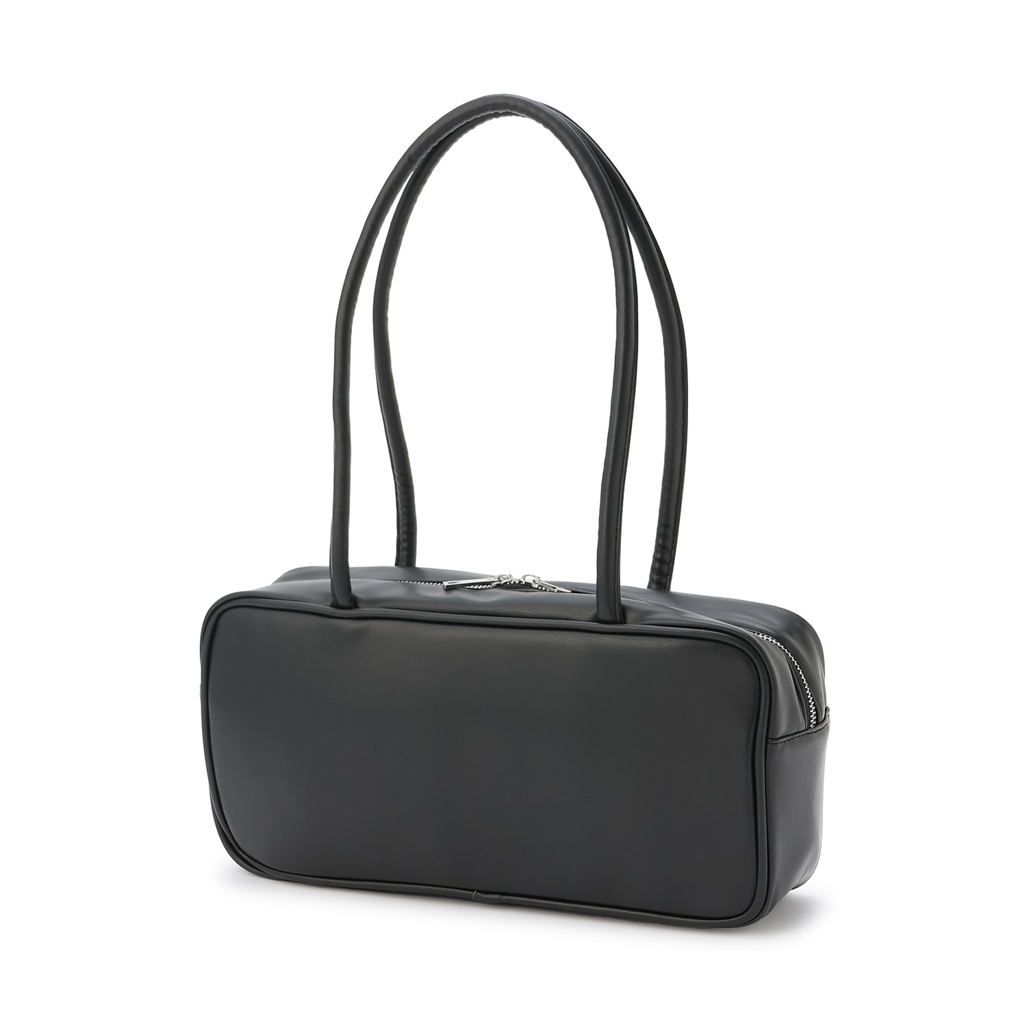 レザー調ボストンバッグ