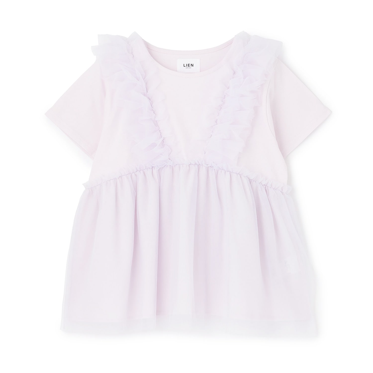 【親子リンク】チュールフリルチュニック