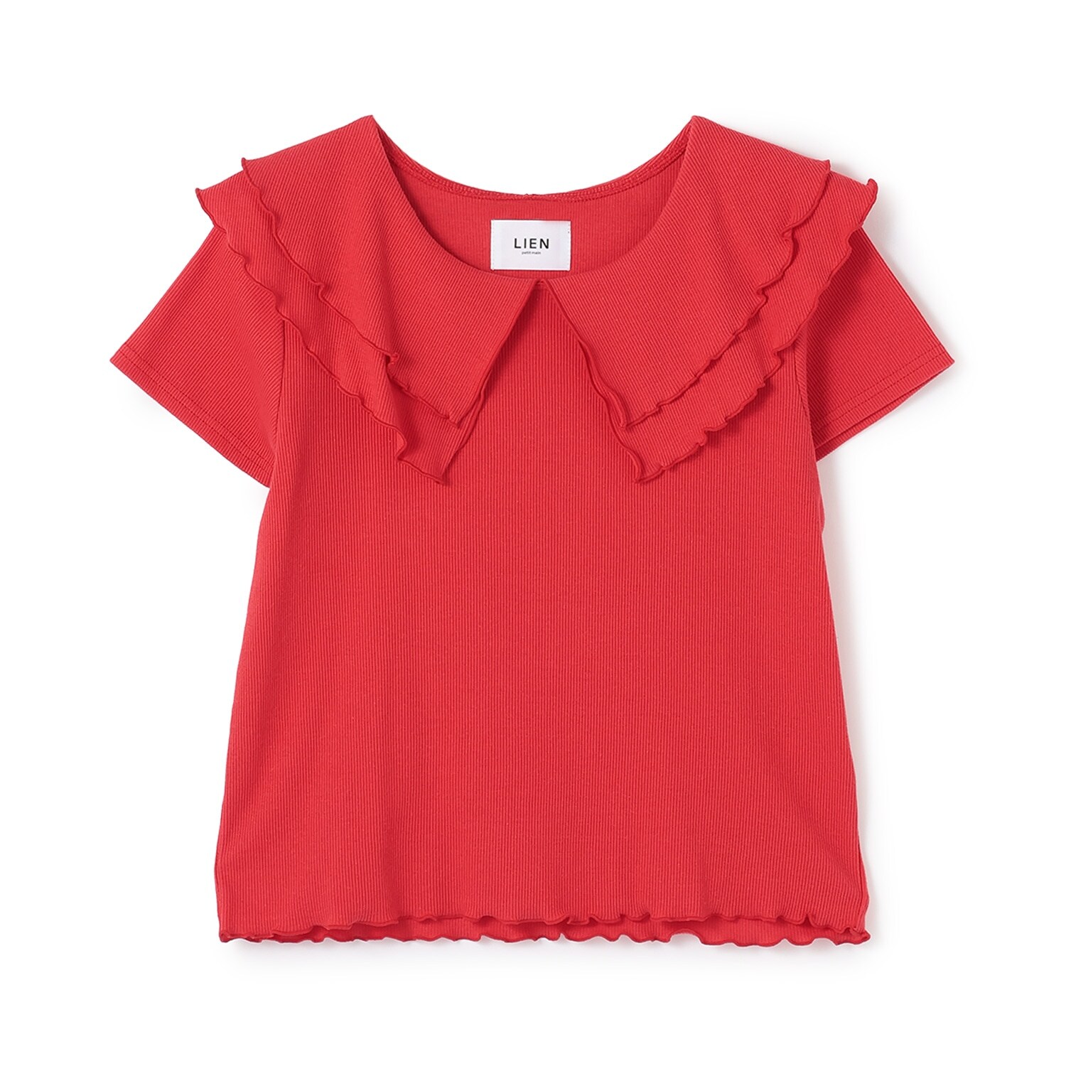 【接触冷感/リンク】メロー衿Tシャツ