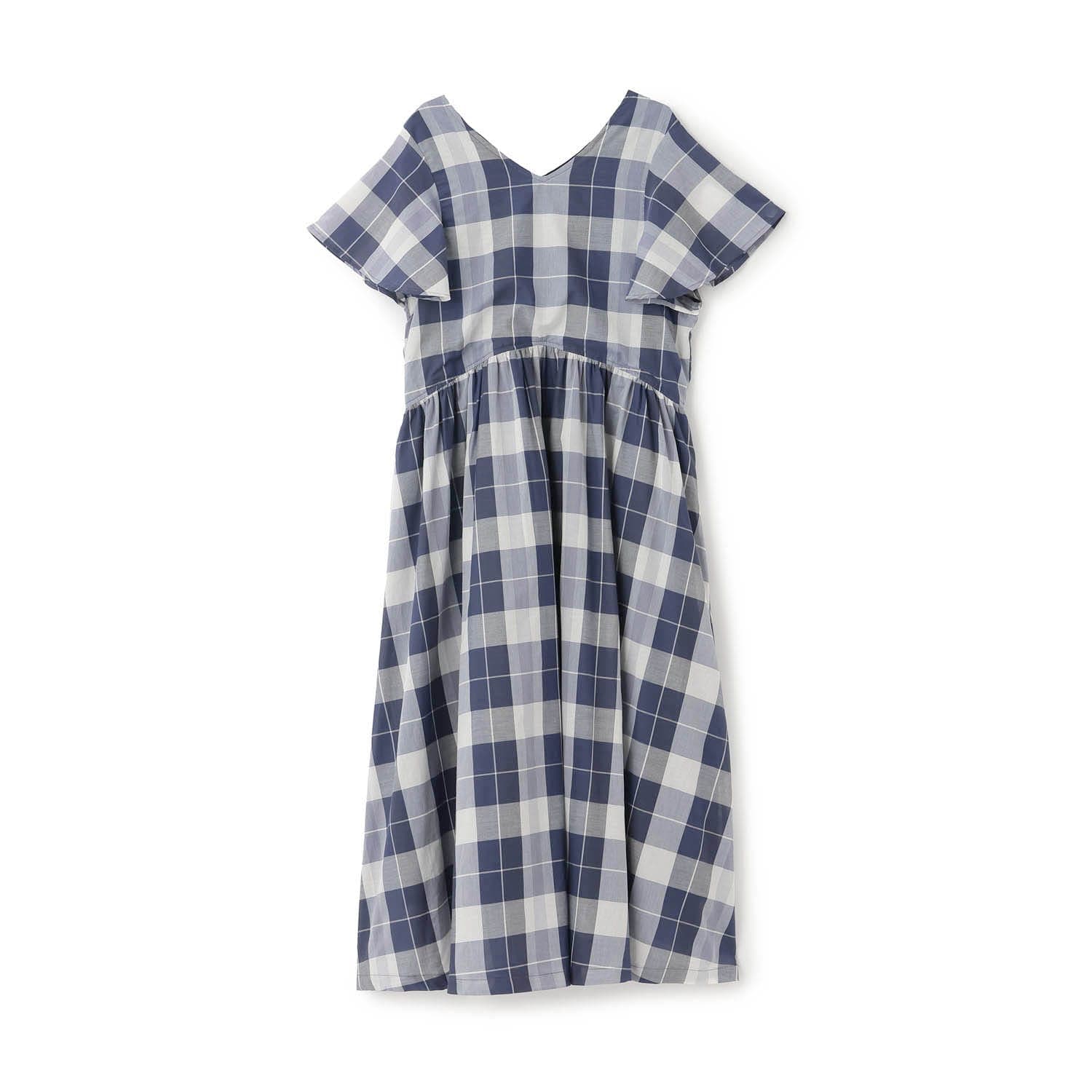 【リンク】チェックフレアワンピース