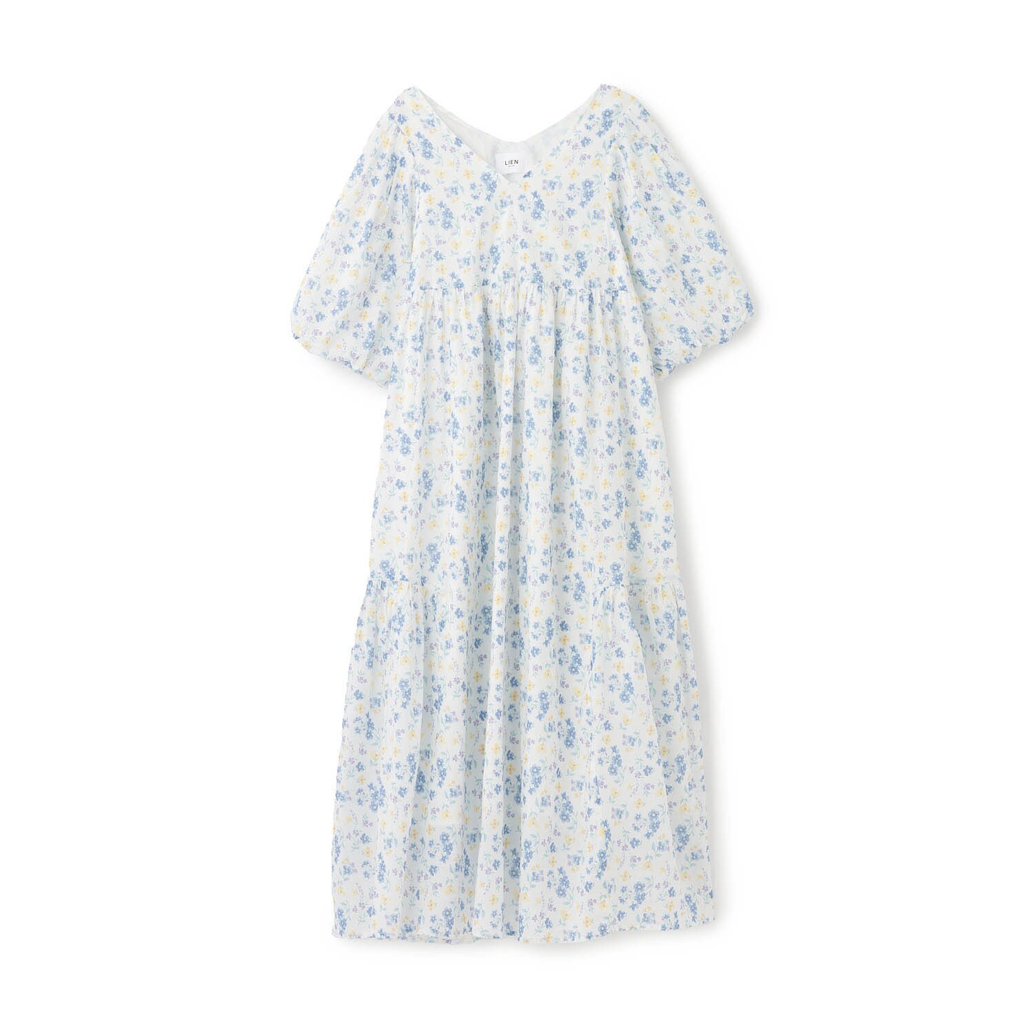 【リンク】花柄Aラインワンピース