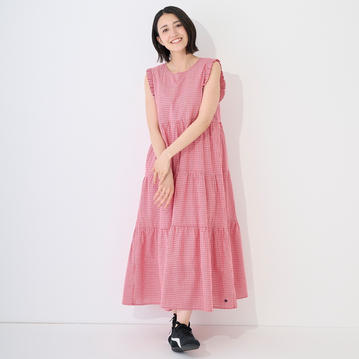 【POLO BCS/リンク】チェックワンピース