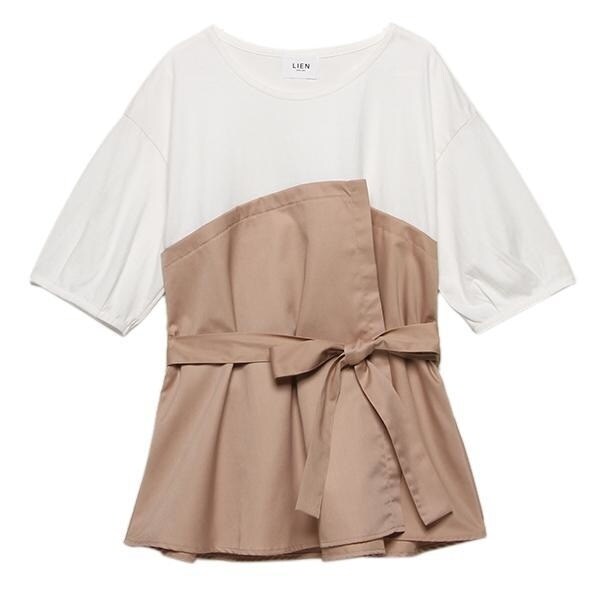 【LIEN】ビスチェつきTシャツ