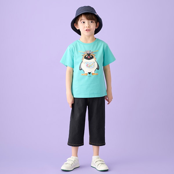 カットデニム7分丈パンツ
