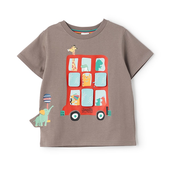 アニマルバスギミック半袖Tシャツ