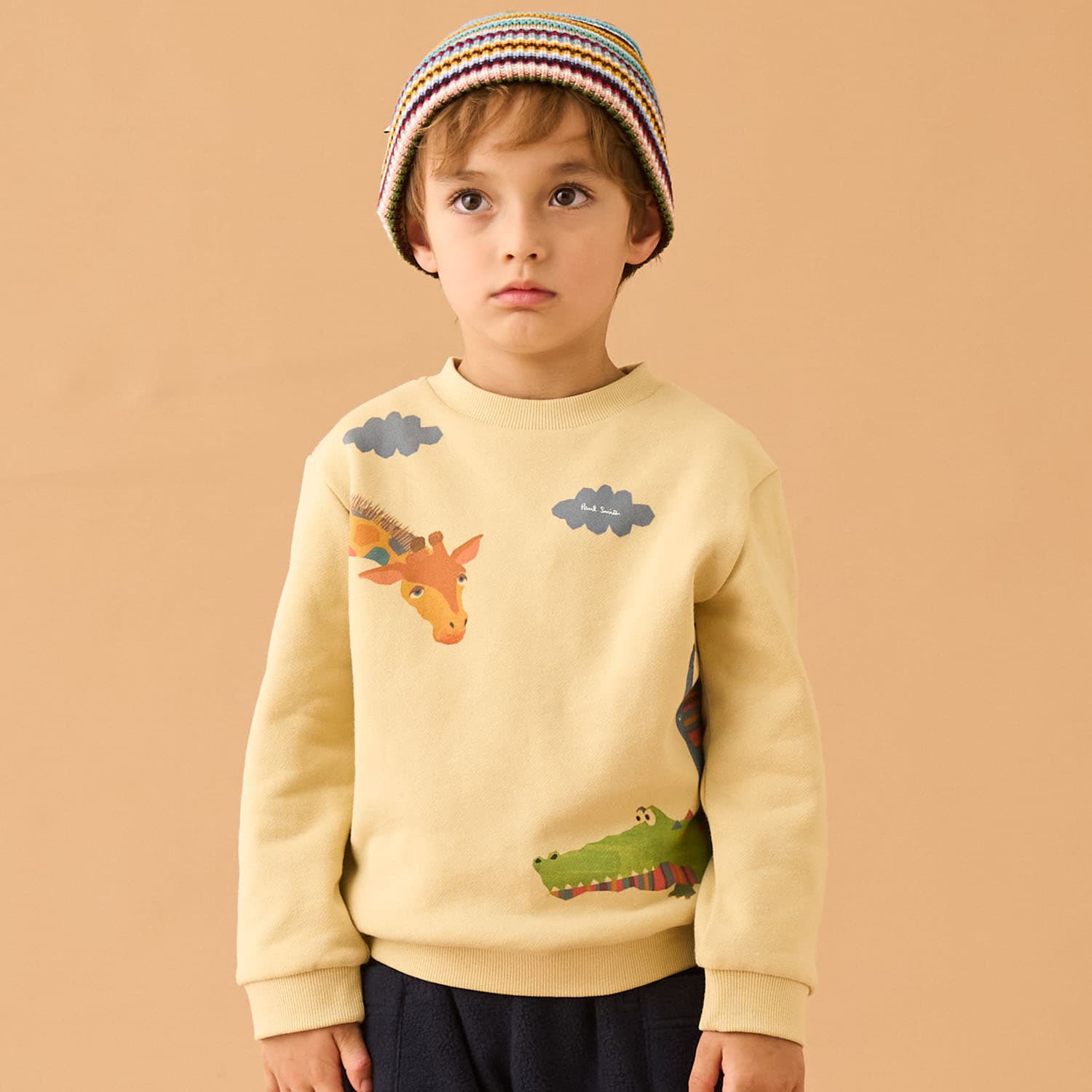 アニマル裏毛プルオーバー