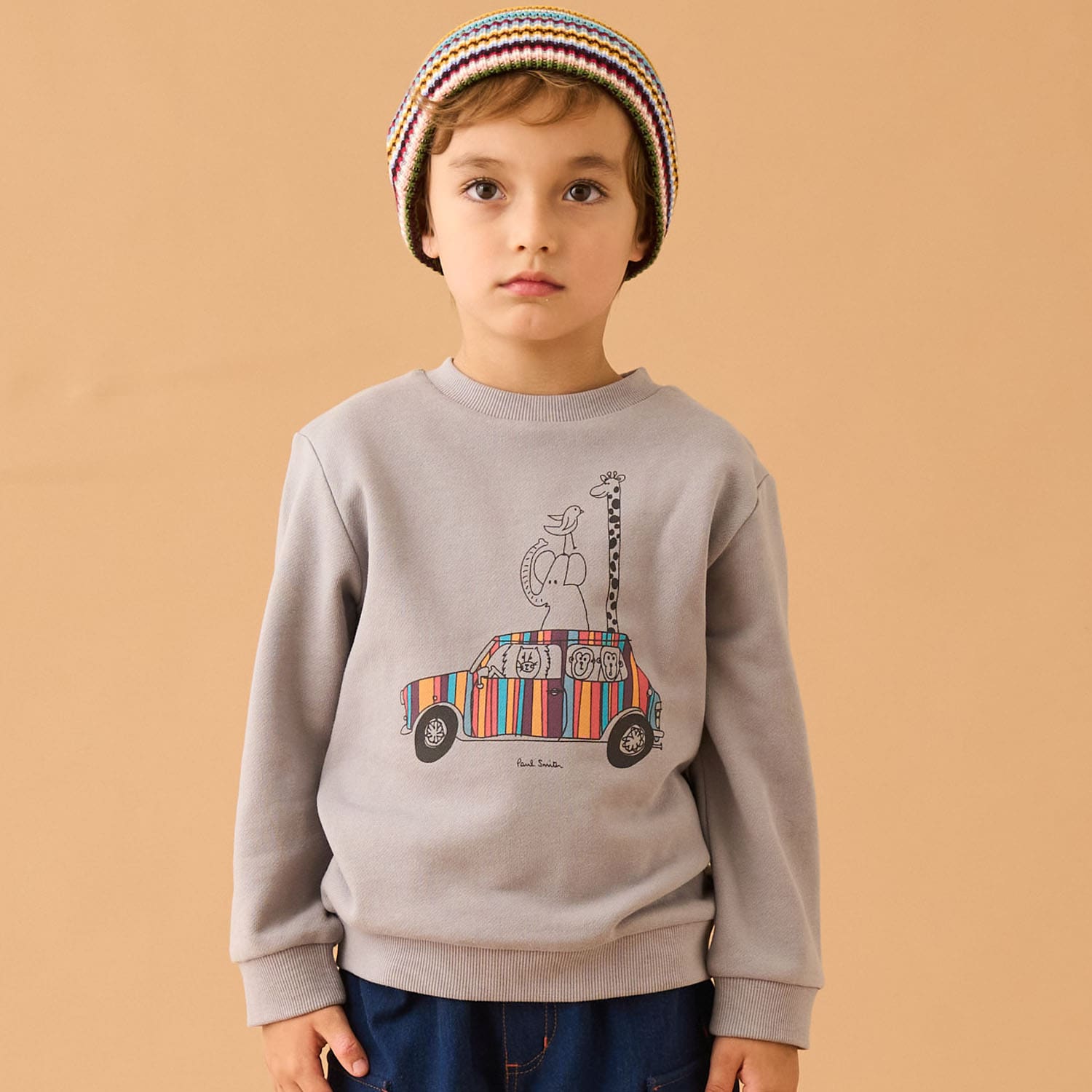 アニマルカー裏毛プルオーバー