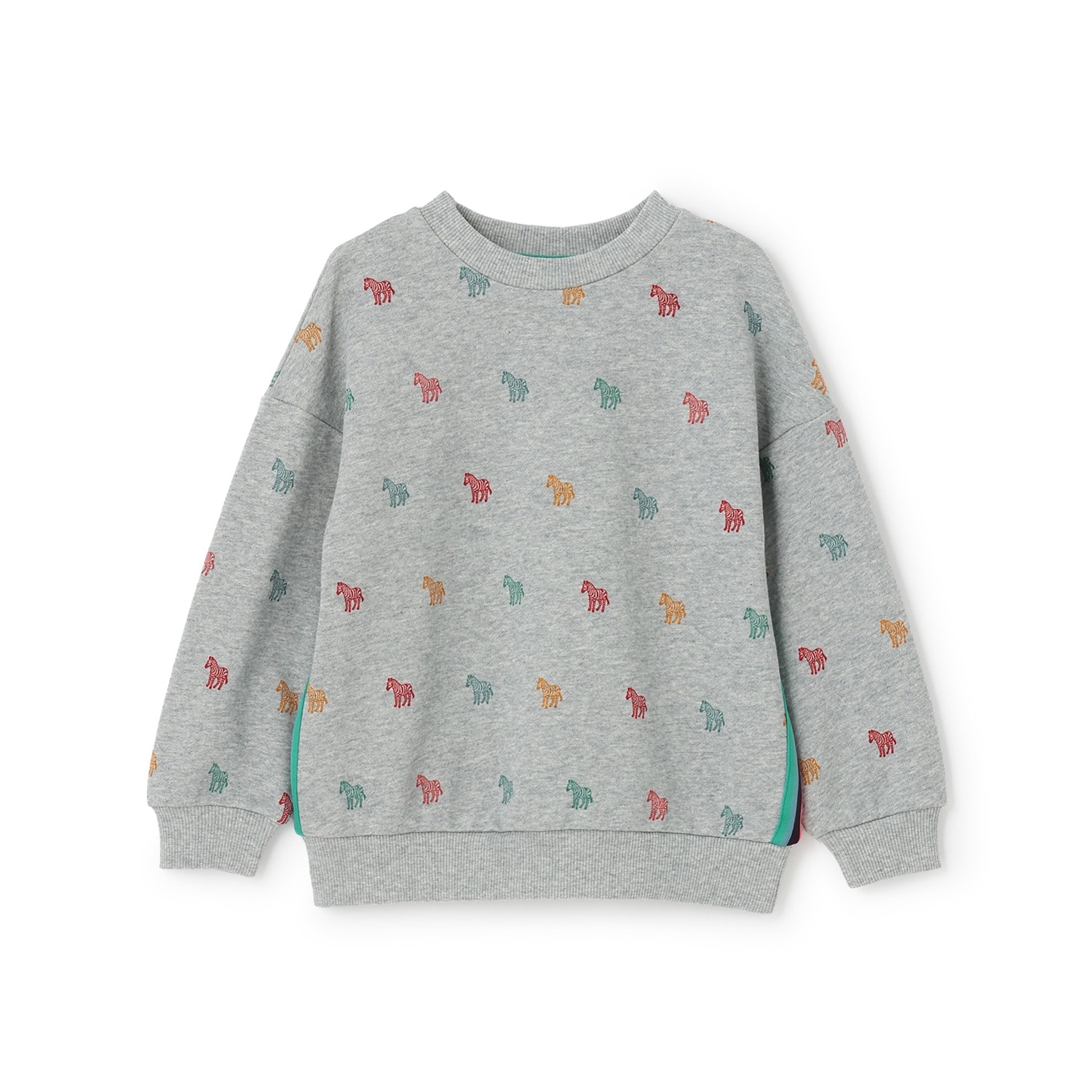 ゼブラ総柄裏毛ルーズプルオーバー