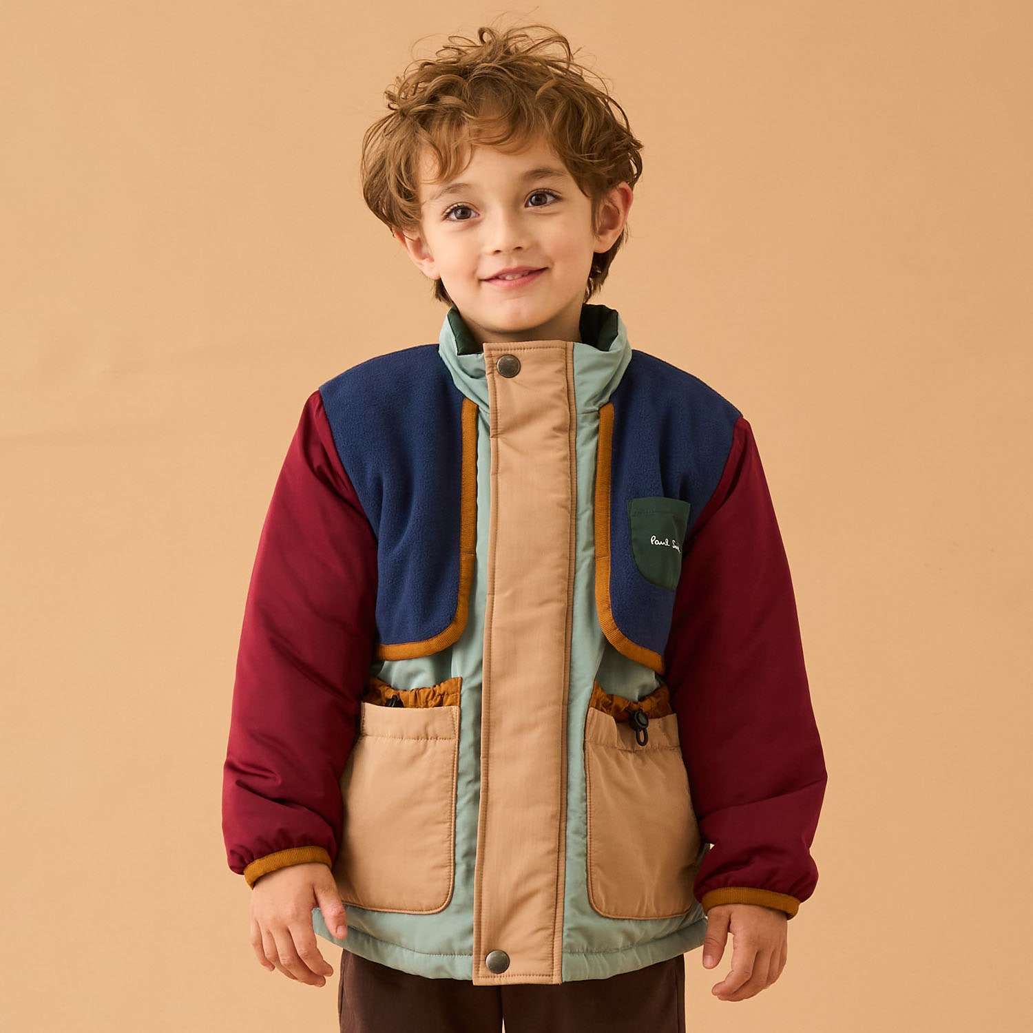 フェイクレイヤードブルゾン