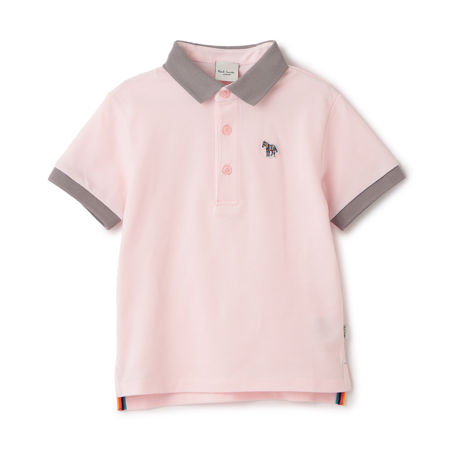 配色衿半袖ポロシャツ