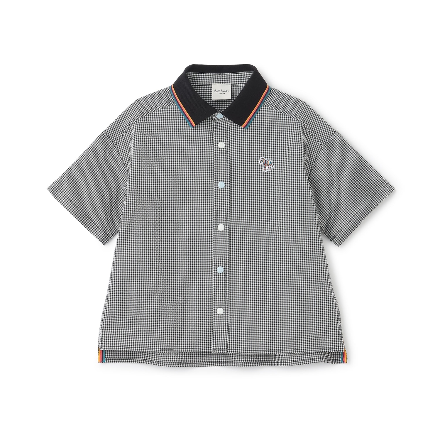 シアサッカー半袖シャツ