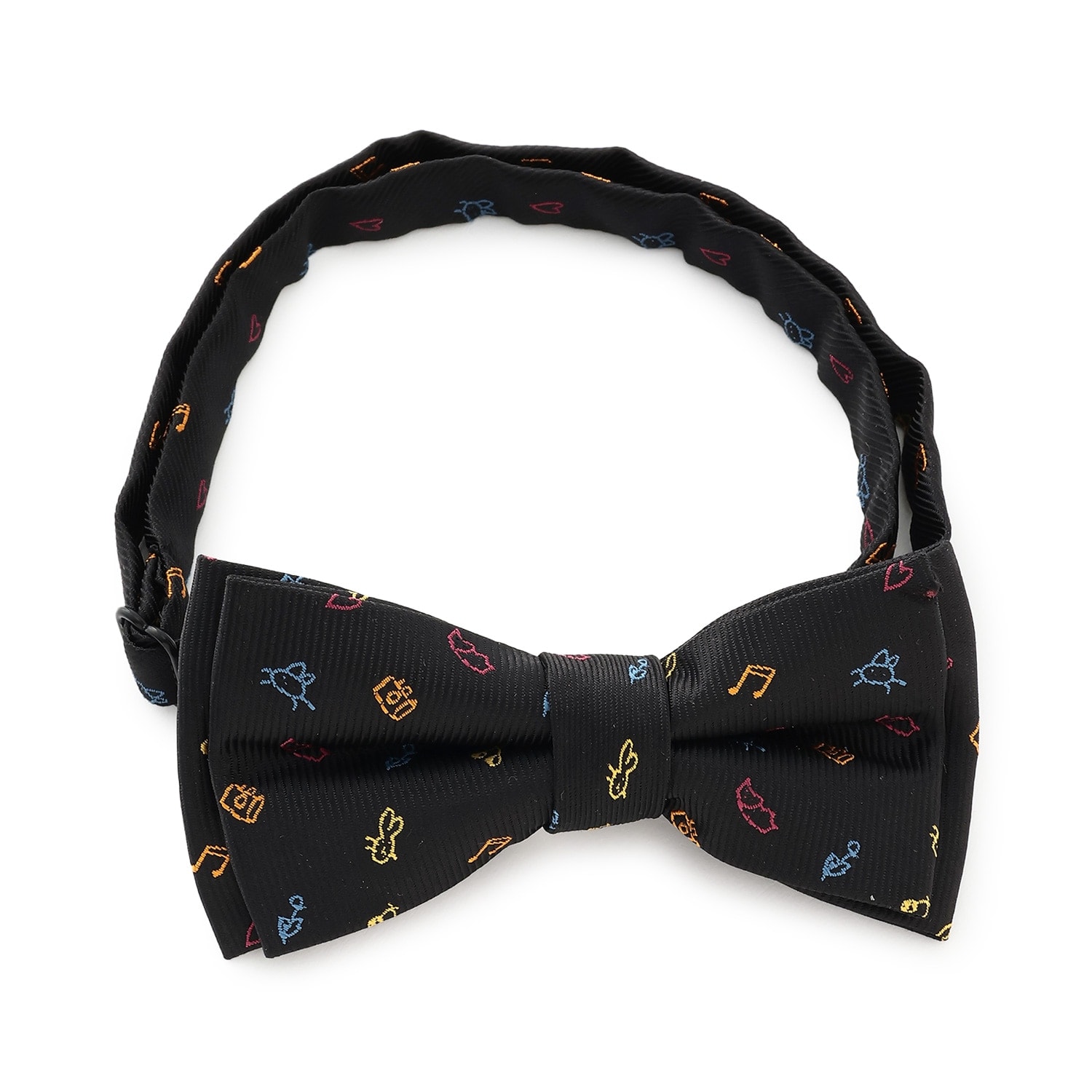 ドゥードゥル柄蝶ネクタイ