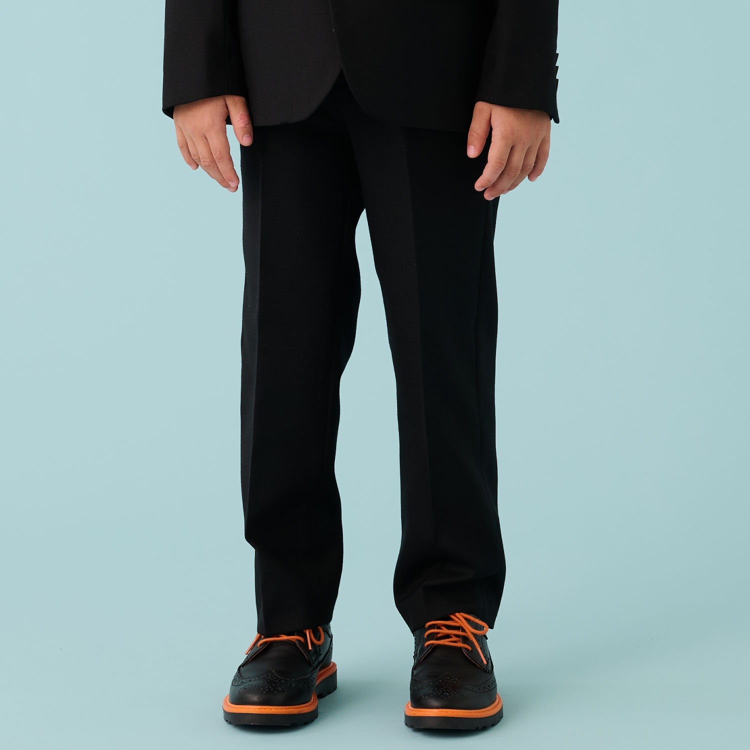 ウールブラックスラックスパンツ