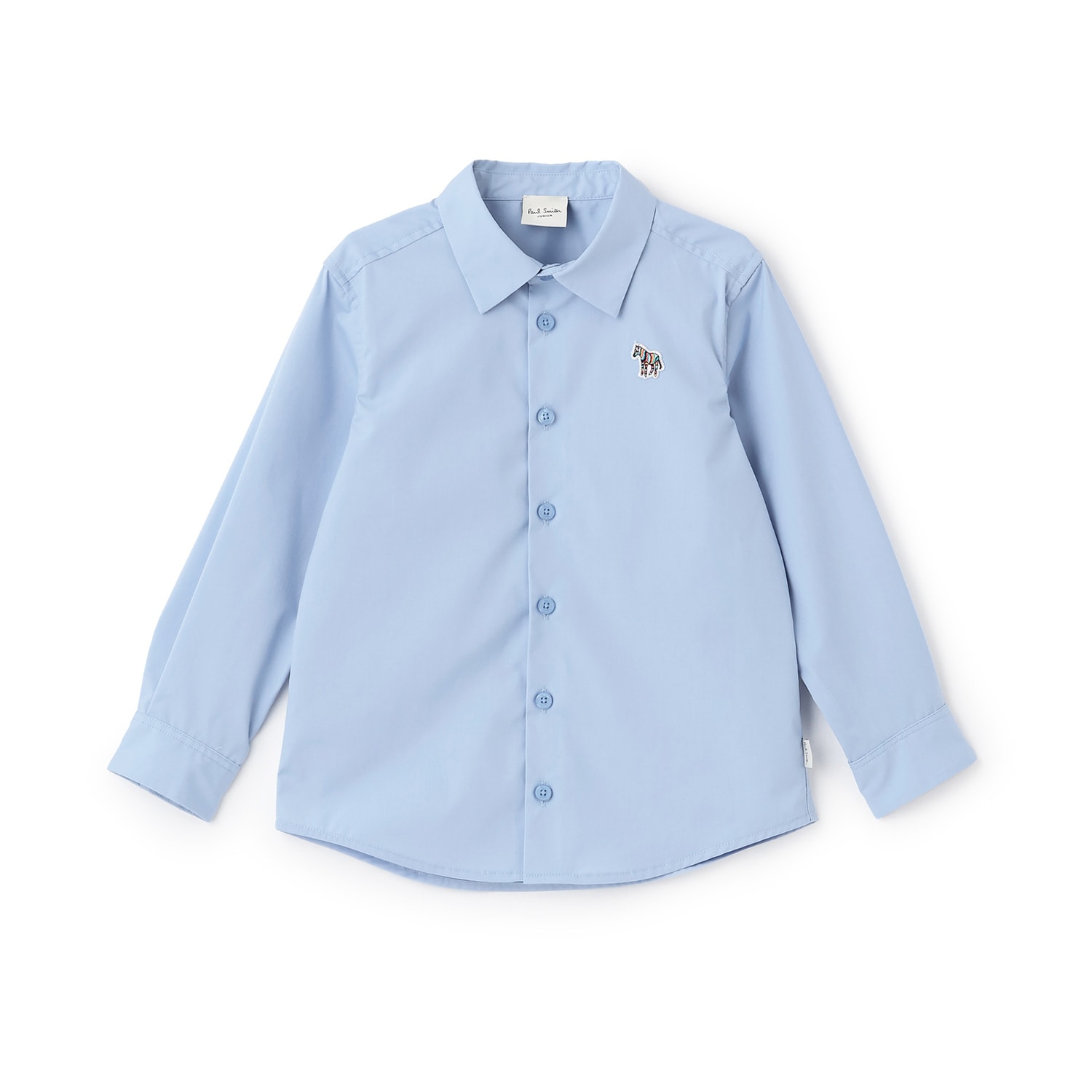 ワンポイントゼブラ長袖シャツ