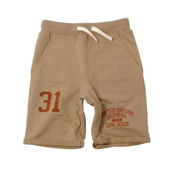 ミニ裏毛・カレッジプリントショートパンツ