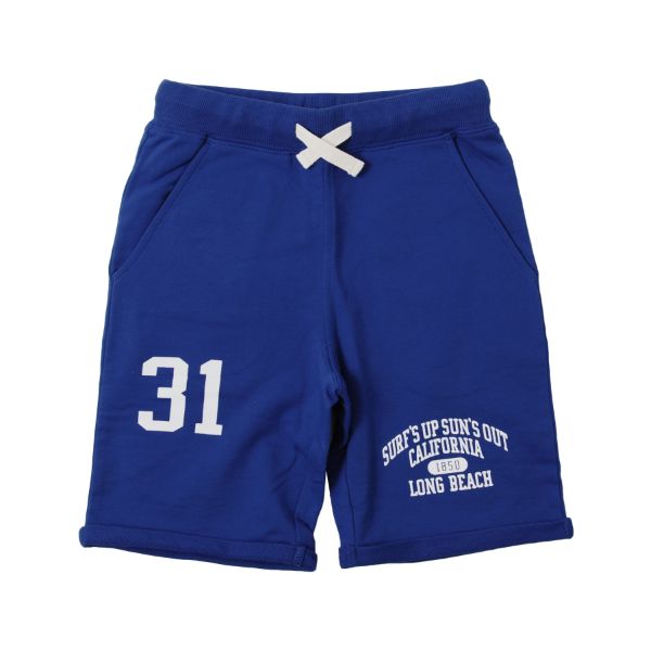 ミニ裏毛・カレッジプリントショートパンツ