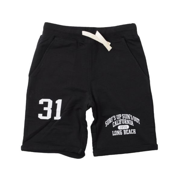 ミニ裏毛・カレッジプリントショートパンツ