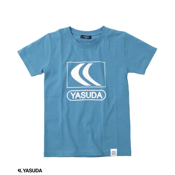 天竺・【YASUDA】接触冷感UVカットロゴプリント半袖Tシャツ