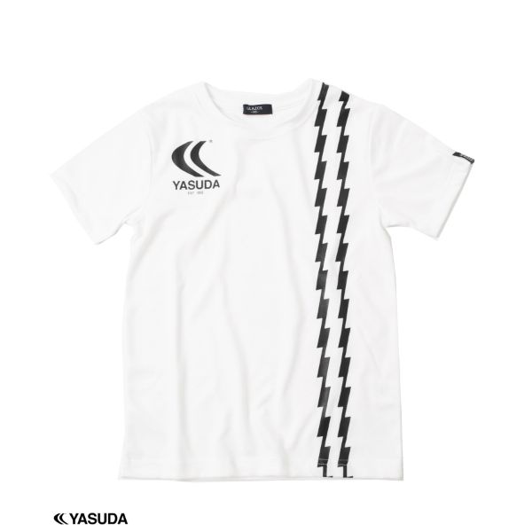 バックメッシュ・【YASUDA】ジャイールラインプリント半袖Tシャツ