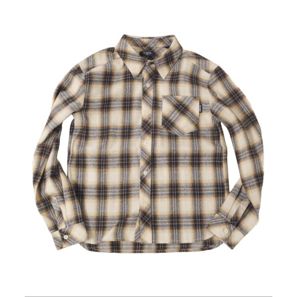 ネルチェック・長袖シャツ