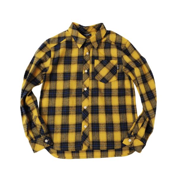 ネルチェック・長袖シャツ