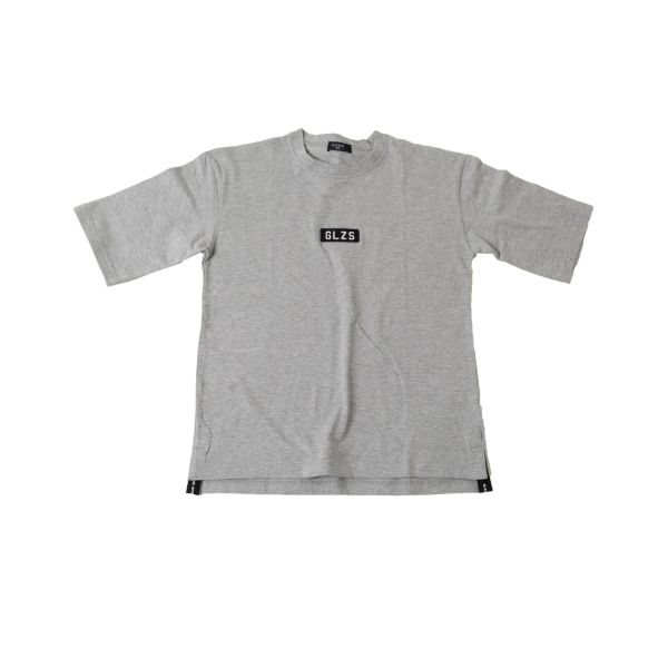VORTEX天竺・ドロップショルダーボックスロゴ5分袖Tシャツ