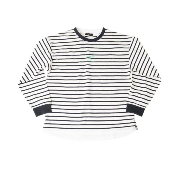 OE天竺・抗菌防臭加工ドロップショルダーフェイクレイヤード長袖Tシャツ