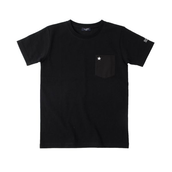 天竺・ポケットスター刺繍半袖Tシャツ