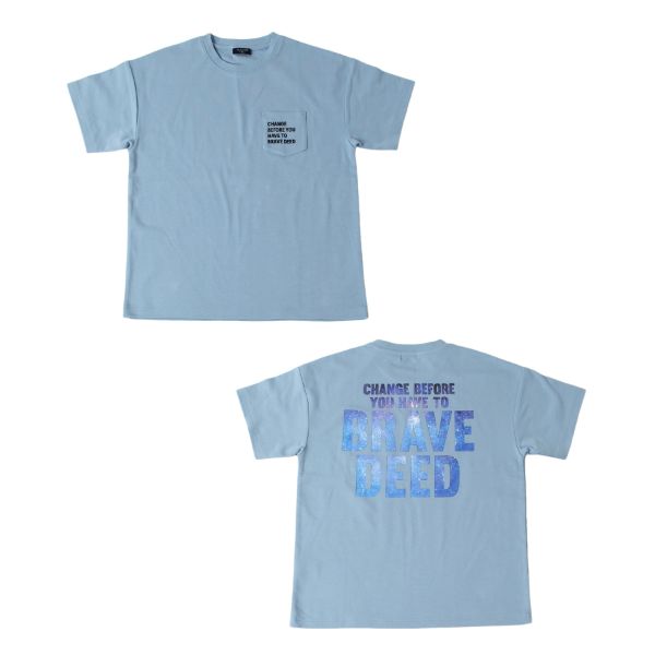 スムース・ドロップショルダーバックフォトロゴ半袖Tシャツ