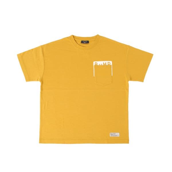 天竺・接触冷感ドロップショルダープリントポケット半袖Tシャツ