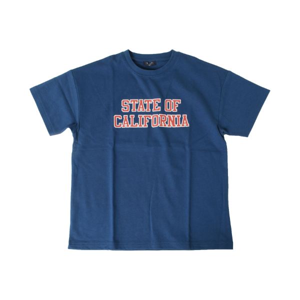 天竺・接触冷感ドロップショルダーアソートカレッジロゴ半袖Tシャツ