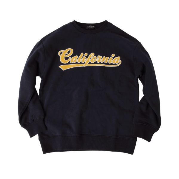 裏起毛・ドロップショルダーカレッジロゴトレーナー【セットアップ対応】