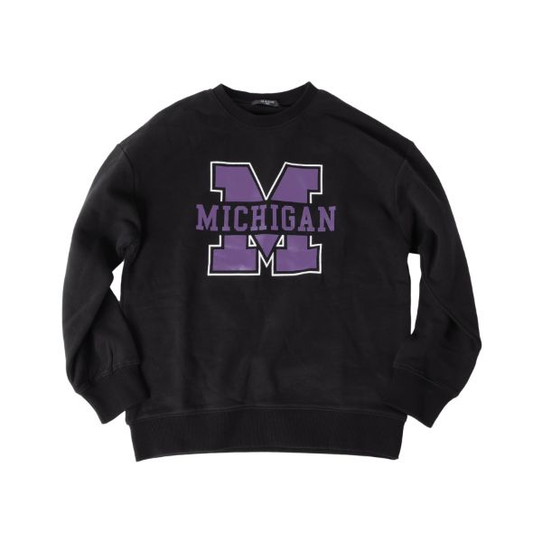 裏起毛・ドロップショルダーカレッジロゴトレーナー【セットアップ対応】