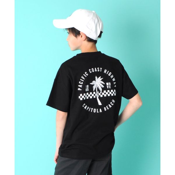 天竺・ドロップショルダーアソートプリント半袖Tシャツ