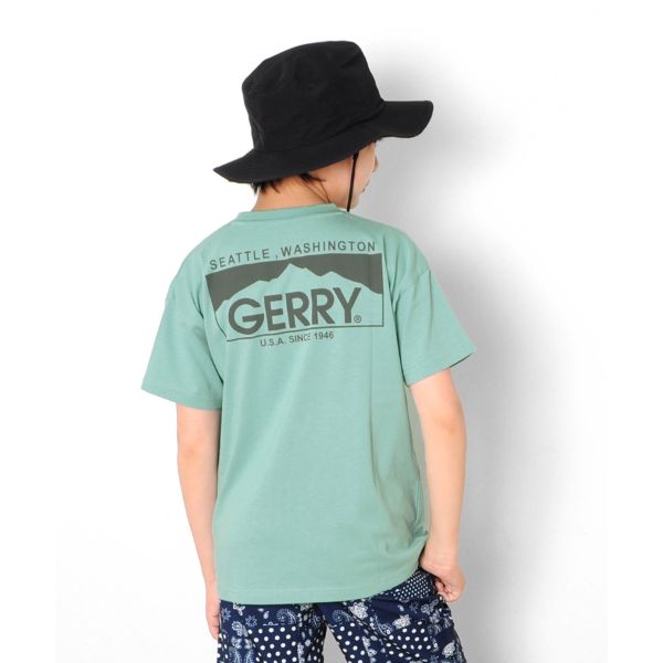 【GERRY】ドロップショルダーバックプリント半袖Tシャツ