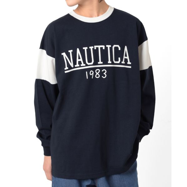 NAUTICA】袖切替ロゴTシャツ(Mサイズ(140～150cm) グリーン): ジュニア ナルミヤ オンライン公式サイト