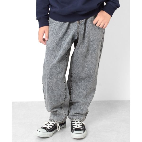 NAUTICA/Double Waist Distressed Baggy Curve Denim｜Daytona
