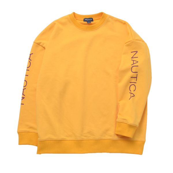 【NAUTICA】袖ロゴトレーナー