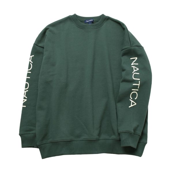 【NAUTICA】袖ロゴトレーナー