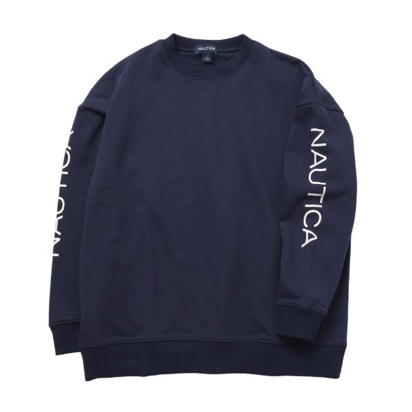 【NAUTICA】袖ロゴトレーナー