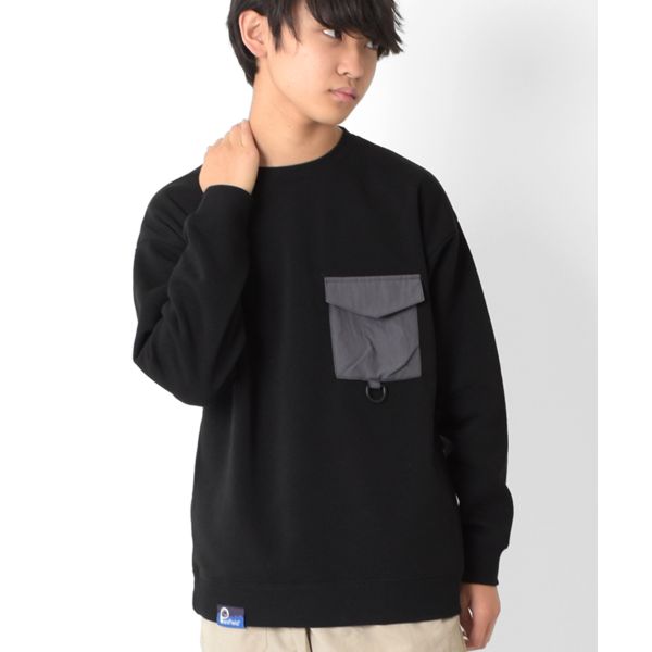 【Penfield】裏起毛・別布ポケットトレーナー